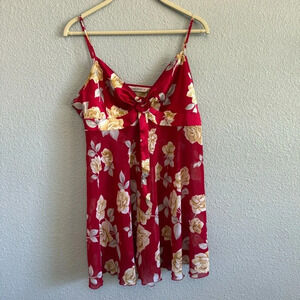 Victoria's Secret Floral‎ Chemise Size Large Y2K